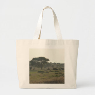 Bolsa Tote Grande Saco dos elefantes, coleção africana do safari
