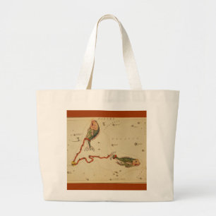 Bolsa Tote Grande Saco dos peixes