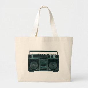 Bolsa Tote Grande saco estereofónico retro