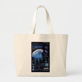 Bolsa Tote Grande Saco gigante de jelly fish fashion para uso diário