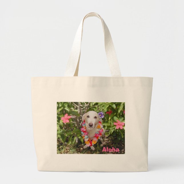 Bolsa Tote Grande Saco havaiano de Myrtie (Frente)