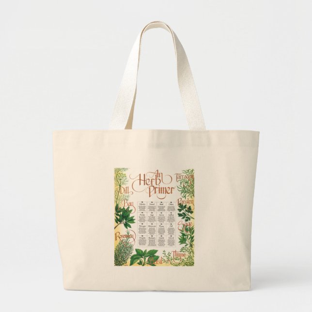 Bolsa Tote Grande Saco Herb Primer (Frente)