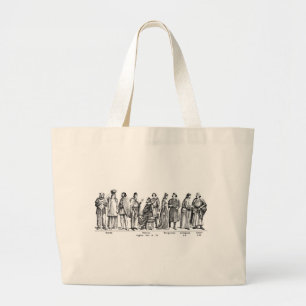Bolsa Tote Grande Saco histórico dos trajes