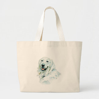 Bolsa Tote Grande Saco inglês do golden retriever