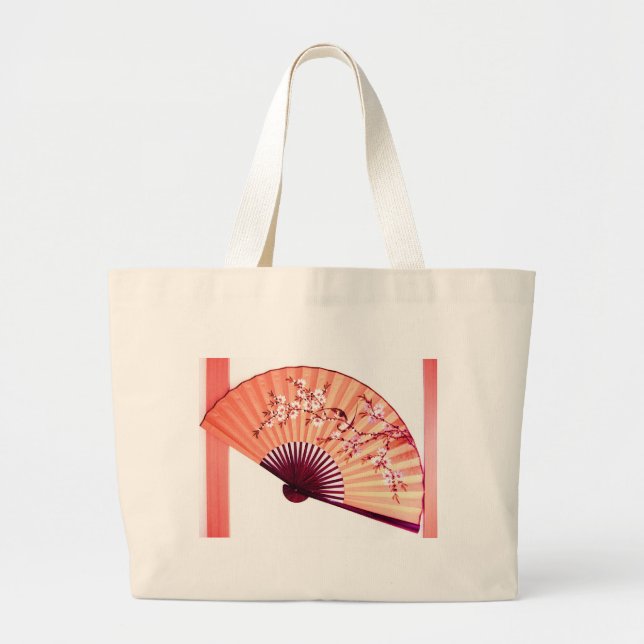 Bolsa Tote Grande Saco japonês do fã (Frente)