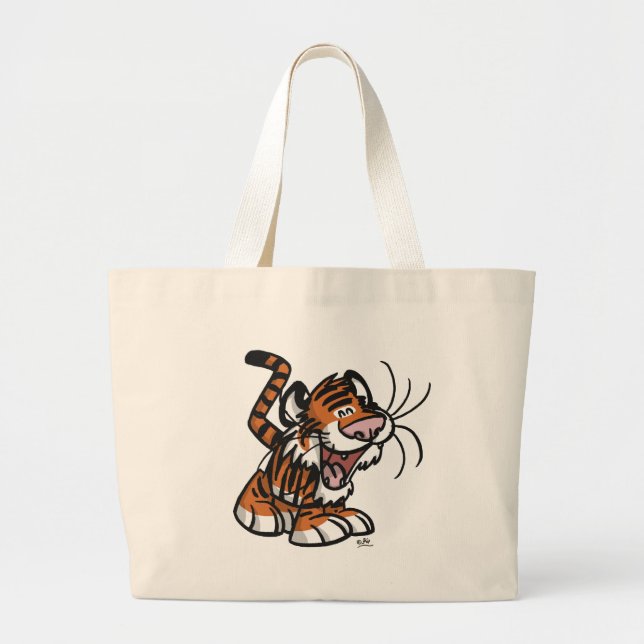 Bolsa Tote Grande Saco Lil'Tiger (Frente)