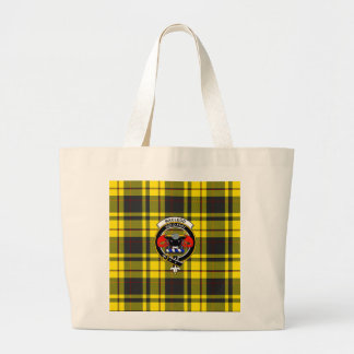 Bolsa Tote Grande Saco McLeod Tartan, Emblema e Divisa
