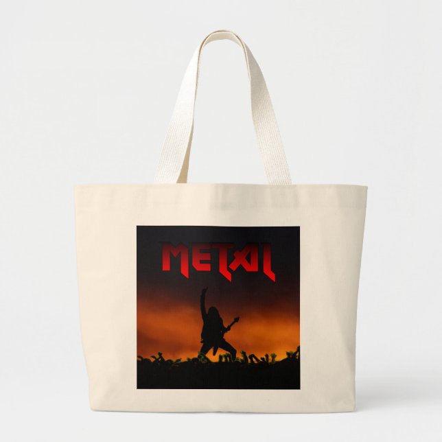 Bolsa Tote Grande Saco metálico (Frente)