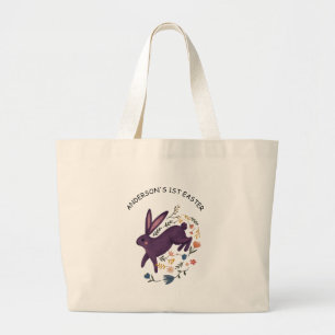 Bolsa Tote Grande Saco mini Páscoa personalizado com o nome Nephe