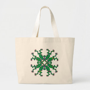 Bolsa Tote Grande saco nadador sincronizado sapos