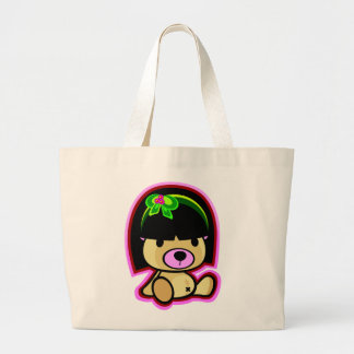 Bolsa Tote Grande Saco oriental bonito do estilo de Kawaii do urso