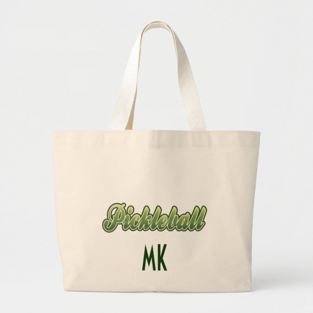 Bolsa Tote Grande Saco personalizado da engrenagem de Pickleball (Frente)