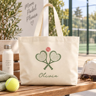 Bolsa Tote Grande Saco Personalizado de Padel com Nome