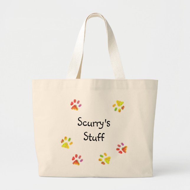 Bolsa Tote Grande Saco personalizado do material do animal de (Frente)