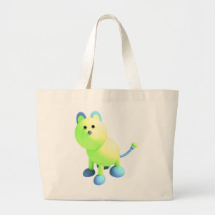 Bolsa Tote Grande Saco redondo do gato