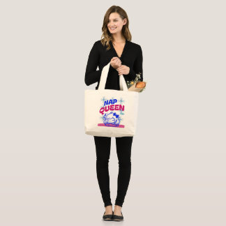 Bolsa Tote Grande Saco Reutilizável Divertido para Pentes de Sono e 