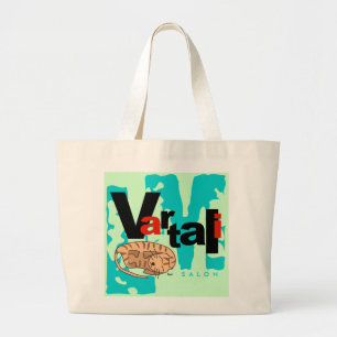 Bolsa Tote Grande Saco sonolento de Vartali do gatinho do LM