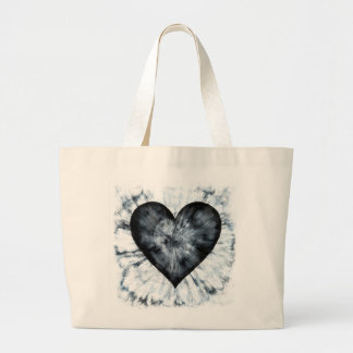Bolsa Tote Grande Saco Tie-Dye Heart Tote com mensagem oculta