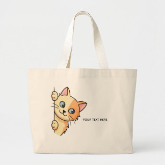 Bolsa Tote Grande Saco tote com gato