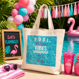 Bolsa Tote Grande Saco Tote de Festas na Piscina Personalizado com F