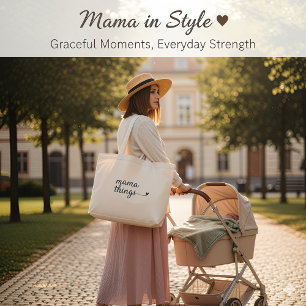 Bolsa Tote Grande Saco Tote “É uma Coisa de Mamãe” — Presente Minima