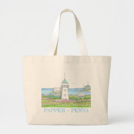 Bolsa Tote Grande Saco Tote Farol Branco