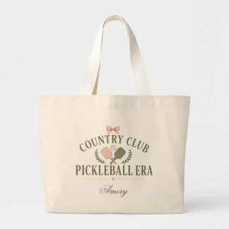 Bolsa Tote Grande Saco Tote Personalizado da Era Pickleball do Count