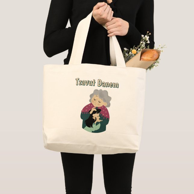 Bolsa Tote Grande Saco Tote Tzavut Danem (Frente (produto))