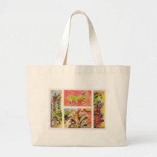 Bolsa Tote Grande Saco tropical de Honduras