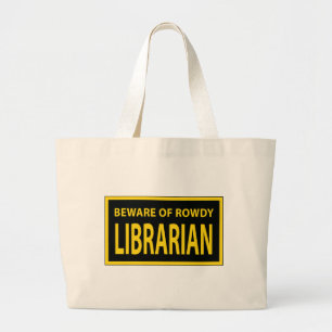 Bolsa Tote Grande Saco turbulento do bibliotecário