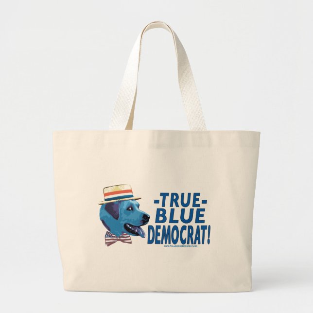 Bolsa Tote Grande Saco verdadeiro de Democrata (Frente)