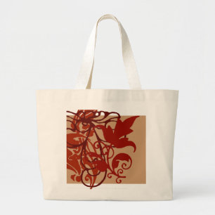 Bolsa Tote Grande Saco vermelho do Flourish