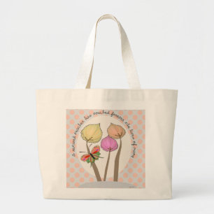 Bolsa Tote Grande Sacola aposentada do professor