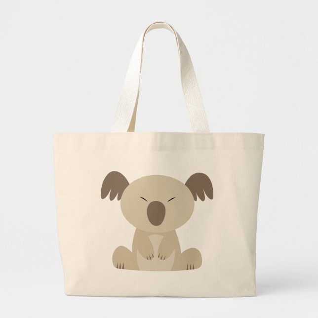 Bolsa Tote Grande Sacola bonito do Koala (Frente)