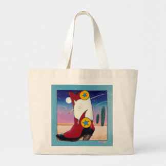 Bolsa Tote Grande Sacola - bota de vaqueiro, vestida toda acima