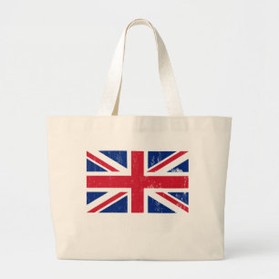 Bolsa Tote Grande Sacola britânica da bandeira de Union Jack