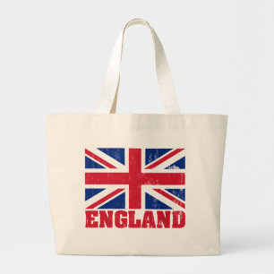 Bolsa Tote Grande Sacola britânica da bandeira de Union Jack
