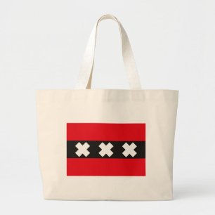 Bolsa Tote Grande Sacola da bandeira de Amsterdão