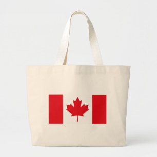 Bolsa Tote Grande Sacola da bandeira de Canadá