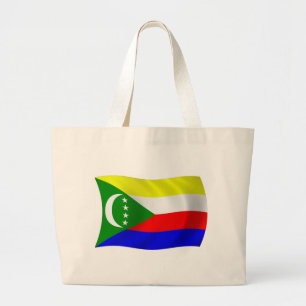 Bolsa Tote Grande Sacola da Bandeira de Comores