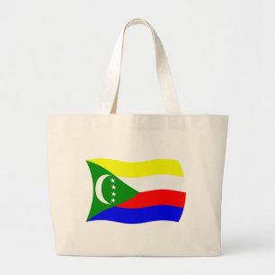Bolsa Tote Grande Sacola da Bandeira de Comores