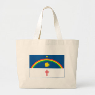 Bolsa Tote Grande Sacola da bandeira de Pernambuco