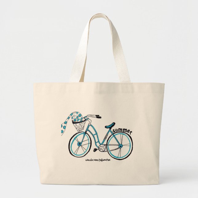 Bolsa Tote Grande Sacola da bicicleta (Frente)