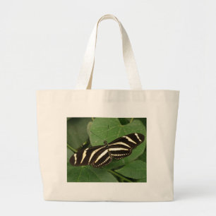 Bolsa Tote Grande Sacola da borboleta de Longwing da zebra