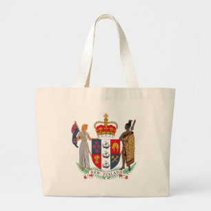 Bolsa Tote Grande Sacola da brasão de Nova Zelândia