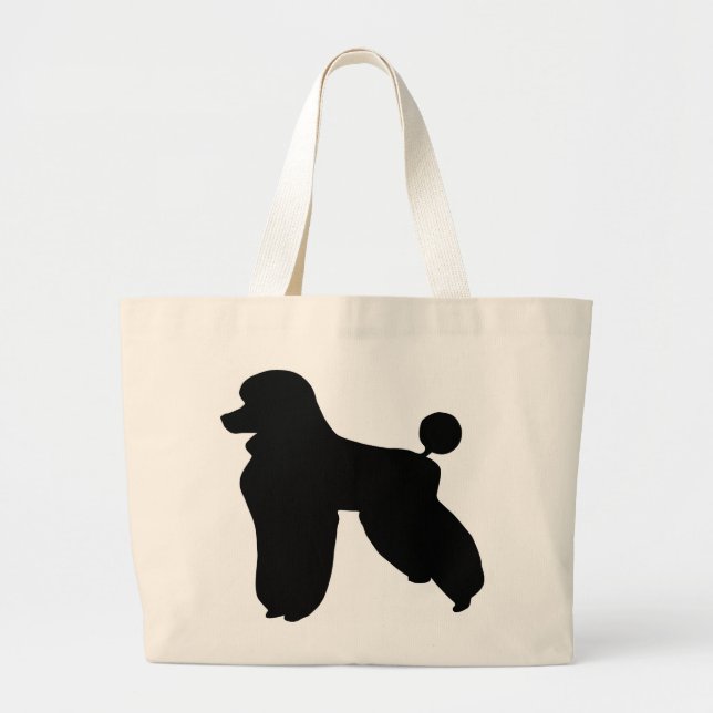 Bolsa Tote Grande Sacola da caniche (Frente)