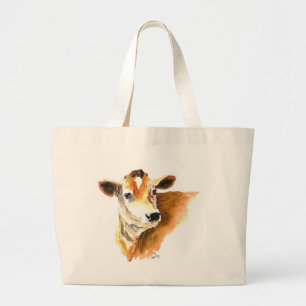 Bolsa Tote Grande sacola da cara da vaca