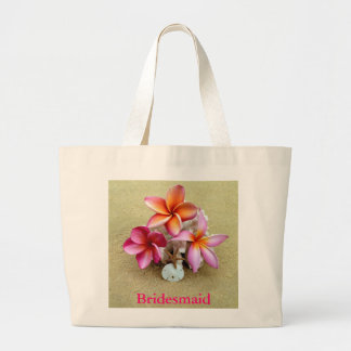Bolsa Tote Grande Sacola da dama de honra para o casamento de praia