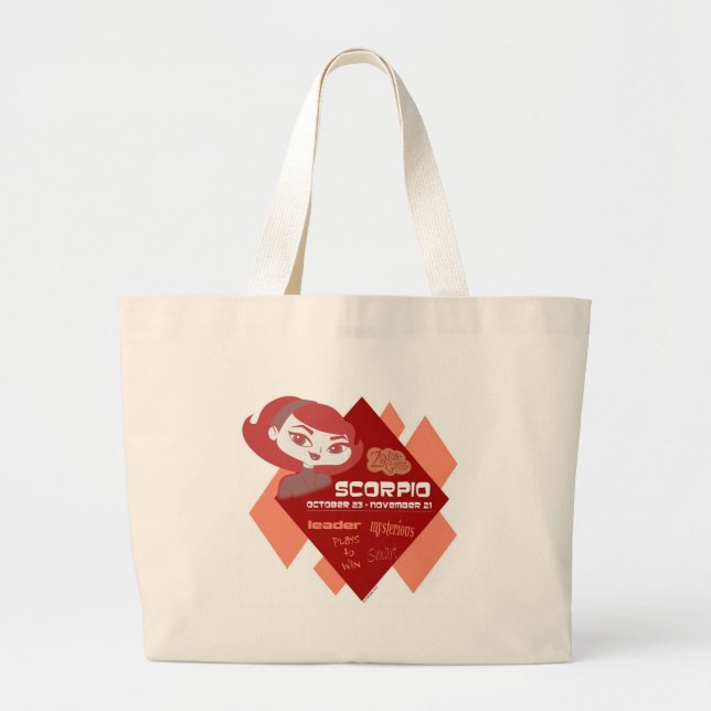 Bolsa Tote Grande Sacola da Escorpião (Frente)