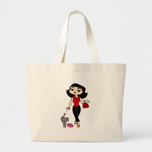 Bolsa Tote Grande Sacola da Escorpião (Frente)